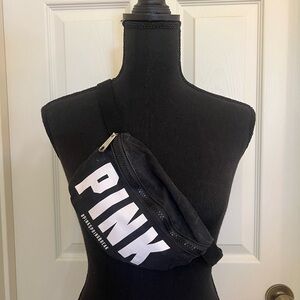 Victoria's Secret Black and White PINK Fanny Pack